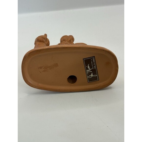 Vintage Christmas Holy Family Figurine 5x4.5 Terracotta Jim Marvin Taiwan - Picture 5 of 6